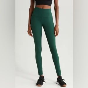 Zella Live in High Waist Leggings S Emerald Green